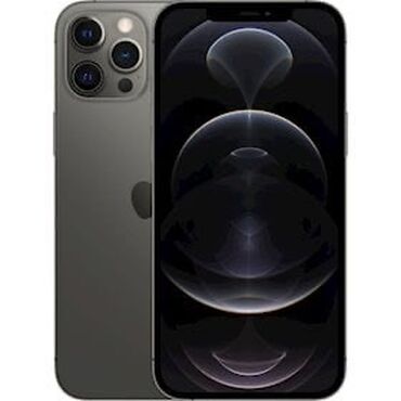Apple iPhone: IPhone 12 Pro Max, 128 ГБ, Graphite, Face ID, Беспроводная зарядка, С документами