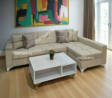 kunc divan modelləri: Künc divan, Qonaq otağı üçün, Parça, Bazalı, Açılan — 7