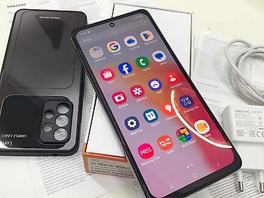 samsung s9 tab: Samsung Galaxy A52 5G, 128 GB, rəng - Qara, Zəmanət, Düyməli, Sensor — 4