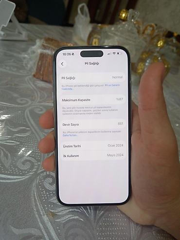 iphone 13 pro max green: IPhone 15 Pro, 128 GB, Gümüşü — 6