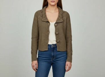 sweter z odkrytymi ramionami zara: Кардиган жіночий, розмір S
