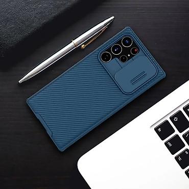 Maske i futrole za telefone: Maska Nillkin CamShield Pro za Samsung Galaxy S22 Ultra plava. Uz brzu — 5