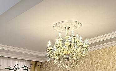 İşıqlandırma: Çılçıraq, 10 və daha çox lampa, Metal — 3