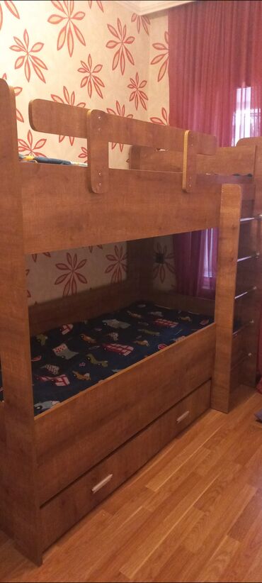 детская кровать качалка: Для девочки и мальчика, С матрасом, С выдвижными ящиками
