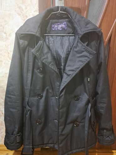 пальто мужское: Пальто 2XL (EU 44), цвет - Черный