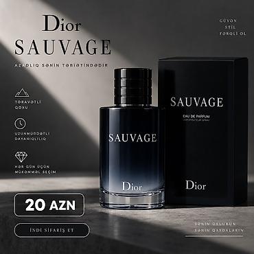 Ətriyyat: Dior Sauvage ✨ Kişilər üçün ideal seçim 🌿 Təravətli və cəlbedici qoxu — 1