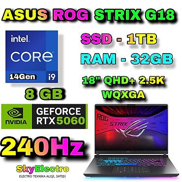 alienware: Yeni ASUS ROG, 18 ", Intel Core i9, 1 TB, Ödənişli çatdırılma, Pulsuz çatdırılma, Rayonlara çatdırılma — 1