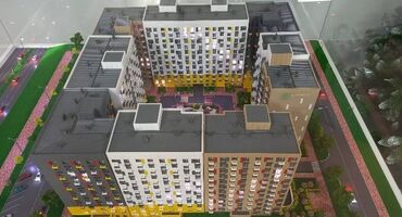 сдается квартира малдыбаева: 2 комнаты, 51 м², Элитка, 12 этаж, ПСО (под самоотделку)