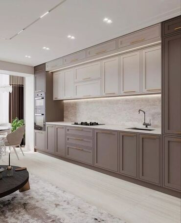 Sifarişlə mətbəx mebeli: Sifarişlə mətbəx dəsti, Özü çəkən petlələr, Mat laminat, Kredit var, Rayonlara çatdırılma, Pulsuz çatdırılma — 6