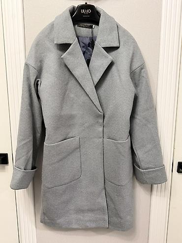 мом джинсы: Пальто, Классика, Осень-весна, По колено, С поясом, S, M, L — 2