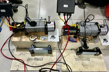 Товары и оборудование для с/х животных: АВТО ЛЕБЕДКИ 12/24 Вт от компании «Техномаш» 9,3мм трос 20 м 9500LB — 18