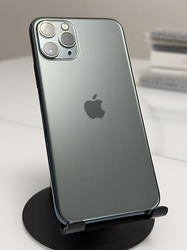 IPhone 11 Pro, Б/у, 256 ГБ, Matte Midnight Green, Защитное стекло, Чехол, 86 %