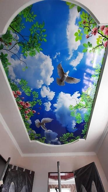 Натяжной потолок: Натяжной потолок Глянцевое, Матовое, 3D потолки Гарантия, Бесплатная консультация, Бесплатный замер — 6