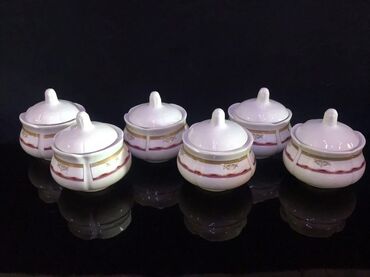 Şəkər qabları: Saghar Porcelain – qapaqlı porselen qablar dəsti. 1990-cı illər — 7