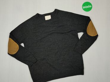 Bluzy: Sweter, L (EU 40), stan - Dobry, wzór - Jednolity kolor, kolor - Czarny, River Island
