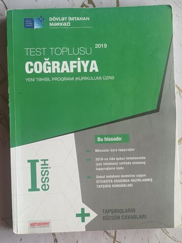 dim riyaziyyat test toplusu pdf: DİM 1-ci coğrafiya test toplusu. Təzədir, az işlənib. İçərisi