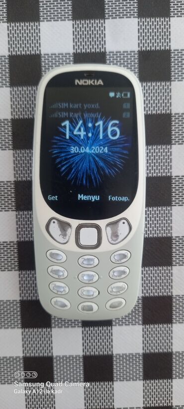 nokia n91: Nokia 3310, < 2 GB Memory Capacity, rəng - Boz, Düyməli, İki sim kartlı