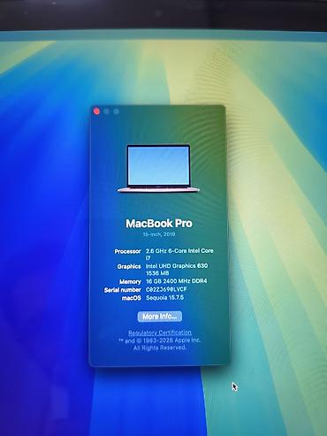 macbook pro 17: Apple MacBook Pro 15" (2019) – Space Gray - Ekran: 15 düym Retina - — 4