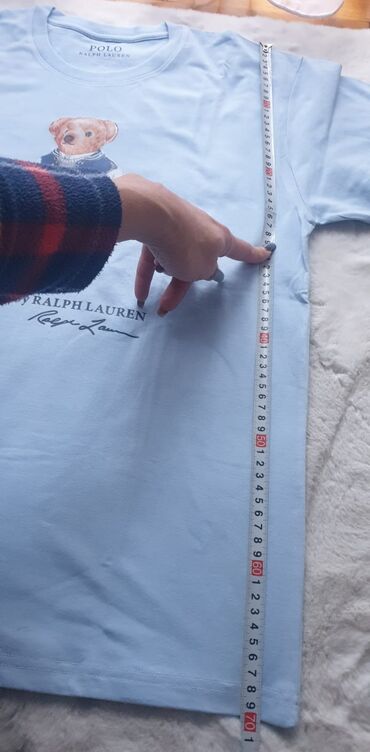 Majice: Majica na kratke rukave, L (EU 52), M (EU 50), Ralph Lauren, bоја - Svetloplava, Pamuk — 11
