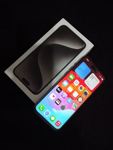 Apple iPhone: IPhone 15 Pro Max, Новый, Серебристый, Кабель, Коробка, 100 %