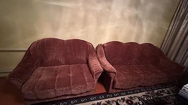 диваны цены: Комплект мягкой мебели, Б/у, Самовывоз, цвет - Коричневый — 3