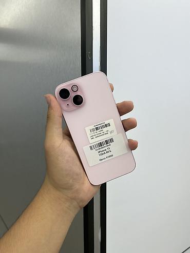 IPhone 15, Б/у, 128 ГБ, Розовый, Защитное стекло, Чехол, В рассрочку, 86 %