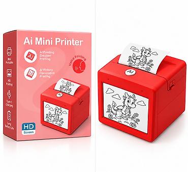 printer almaq: AI Mini Printer – portativ smart termal printer - AI ilə şəkil — 1