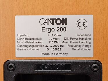 Zvučnici i stereo sistemi: Canton Ergo 200 – par Hi‑Fi bookshelf zvučnika - Tip: dvosistemski — 6