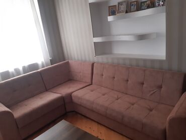 künc divan modelləri: Угловой диван, Б/у, Раскладной, С подъемным механизмом, Ткань, Нет доставки