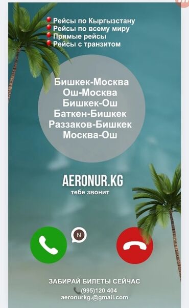 ищу работу отделочник: Авиабилеттер боюнча кайрыла бериниздер. 🎈Билеттер ынгайлуу баада💰