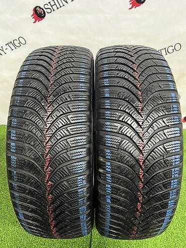 210: Шины 195 / 60 / R 16, Зима, Б/у, Пара, Легковые, Hankook — 1