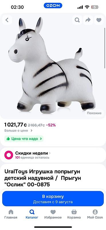 ослик: Батут Надувной, Б/у — 3