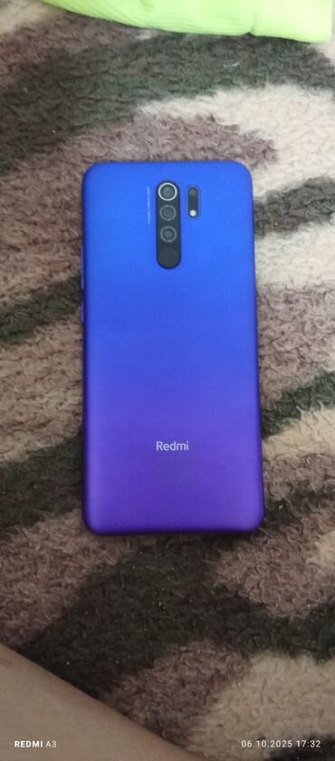 mi 9t ekran orjinal: Redmi 9, 64 GB, rəng - Mavi, Barmaq izi, Face ID