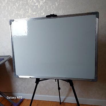 ağıllı lovhə qiyməti: Maqnitli marker taxtası tripod altlıqlı - Yazılıb-silinən ağ lövhə — 2