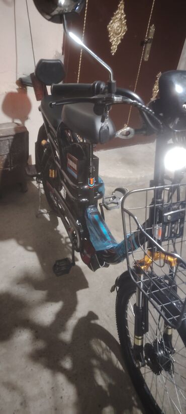 Elektrik velosipedlər: İşlənmiş Elektrik velosipedi Toba, 24", sürətlərin sayı: 1, 500-750 Vt, Ünvandan götürmə — 8