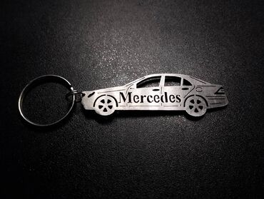 mersedes bens: Брелок Mercedes Bens C-class Наржавейка, сталь 2мм в толщину