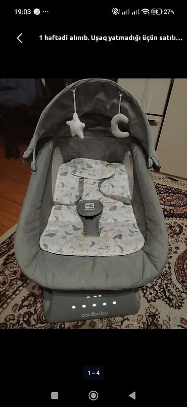 mini led: Coolbaby avtomatik beşik/uşaq yelləncəyi - Brend: Coolbaby - Rəng — 1