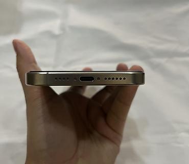 iphone mini: IPhone 15 Pro Max, Б/у, 256 ГБ, Natural Titanium, Кабель, 86 % — 5