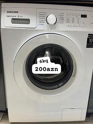 Samsung paltaryuyan maşın – 6 kq, Digital Inverter mühərrik, buxar