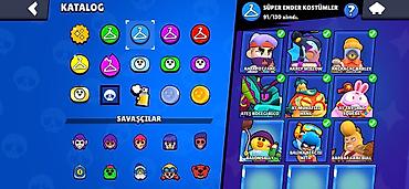 təsbeh mağazası: Brawl Stars hesabı – geniş kostyum kataloqu və yüksək trofeylər — 3