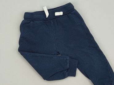 czapka chłopięca wiosenna: Sweatpants, Fox&Bunny, 9-12 months, condition - Very good