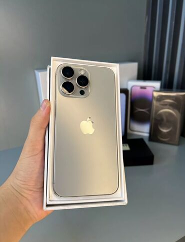 14 pro max цена бишкек: IPhone 15 Pro Max, Колдонулган, 256 ГБ, Күмүш, Куту, 90 %