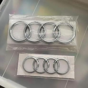 car for se: Audi znak prednji i zadnji - crni sjaj. Zamenski znakovi Audi odlicnog — 8