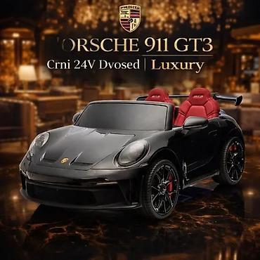 dron igracka za decu: Dečiji električni automobil Porsche 911 GT3 – crni, dvosedi, 24V - — 3