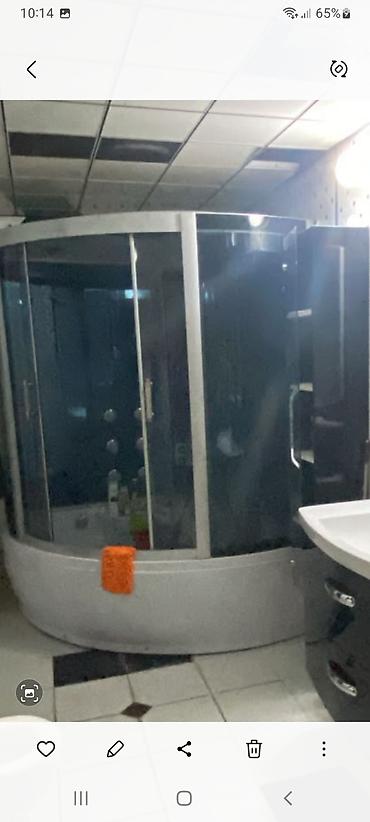 duş kabin vanna: Dairəvi künc tipli duş-kabina və vanna kombinasiyası - Ölçü: iri — 1