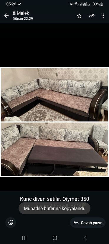 Bitkilər: Künc divan