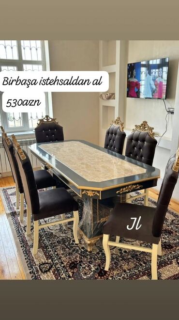 барные стулья: Qonaq otağı üçün, 6 stul