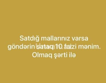 Информатика: Bu elan satış üçün məhsulları olan şəxslər üçün xidmət təklif edir