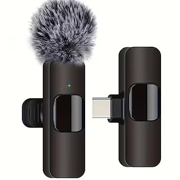 mikrofon almaq: Simsiz lavalier mikrofon dəsti – USB-C qəbuledici ilə Xüsusiyyətlər — 1