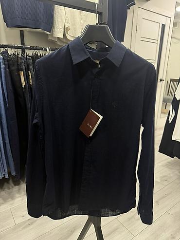 Рубашки: Мужская рубашка, M, XL, S, Loro Piana, Новый, цвет - Синий, Самовывоз — 1
